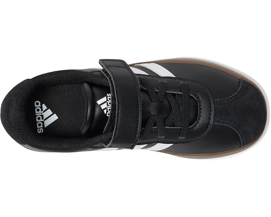 Кроссовки adidas Kids VL Court 3.0 Elastic Lace, цвет Black/White/Black 1 — фото 2