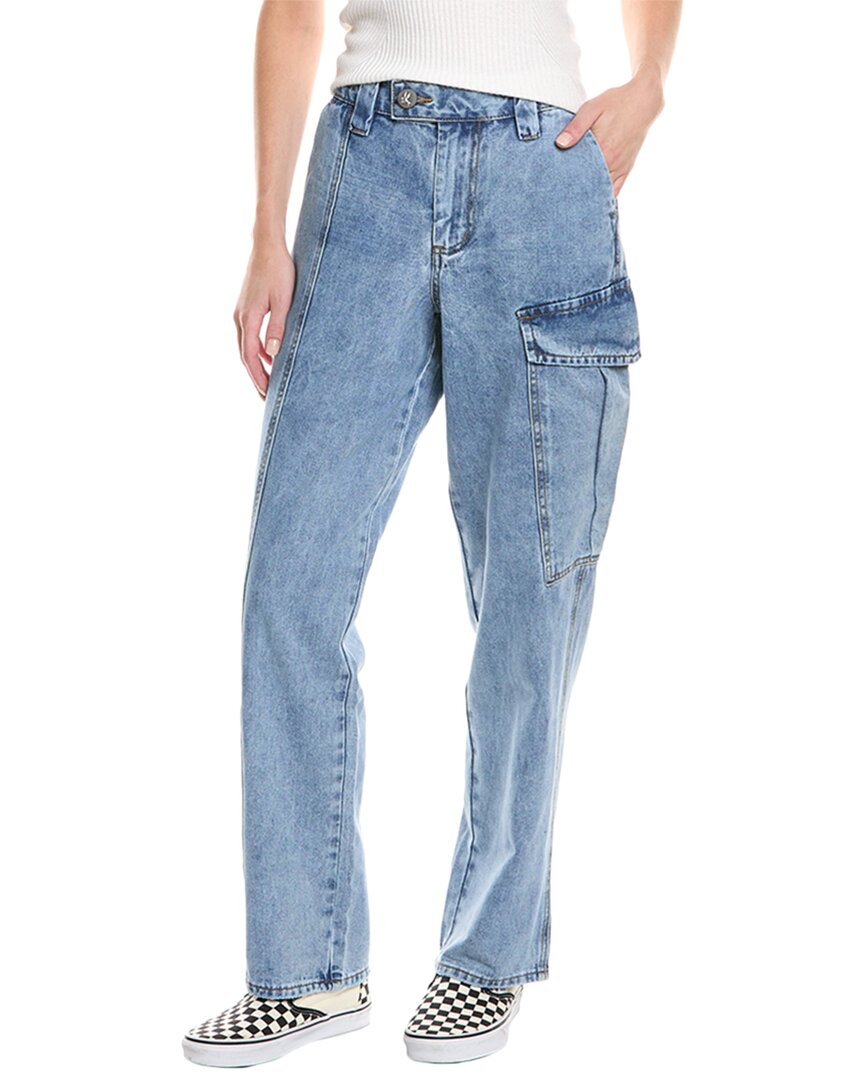 

Джинсы One Teaspoon New Fiction Berlin Blue Wide Leg, синий