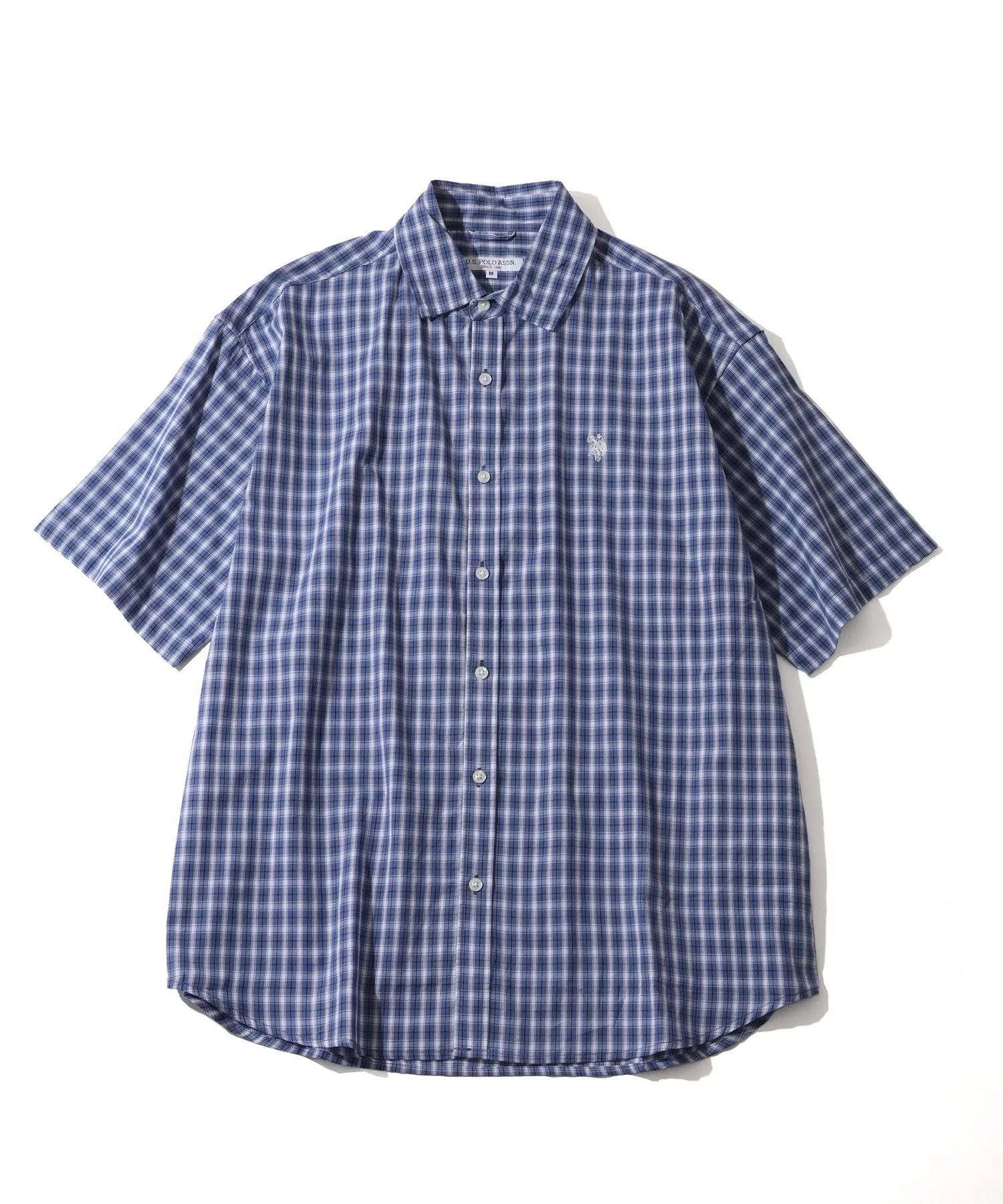 Унисекс рубашка с вышивкой логотипа U.S. POLO ASSN. Polo blue