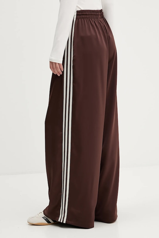 Атласные спортивные штаны tp wl Adidas Originals, коричневый — фото 3