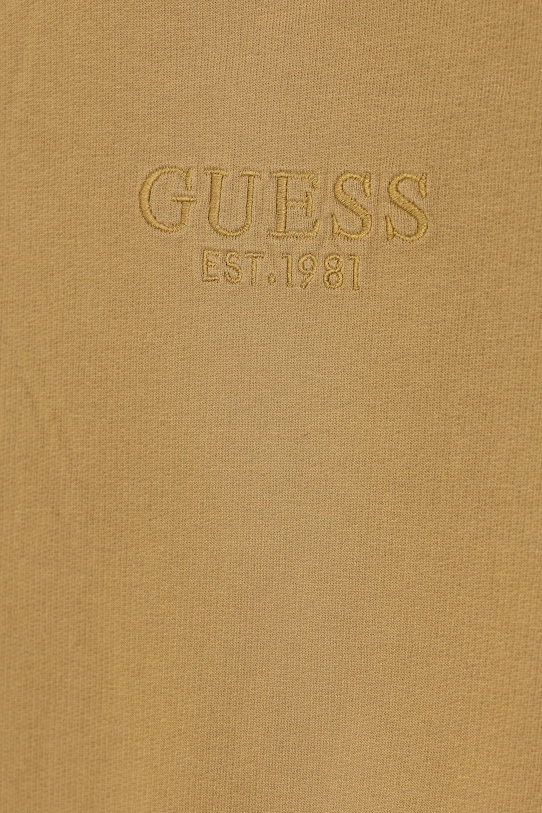 Детская хлопковая толстовка Guess, желтый — фото 3