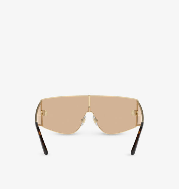 Солнцезащитные очки Dg2305 в металлической прямоугольной оправе Dolce & Gabbana, золотой — фото 4