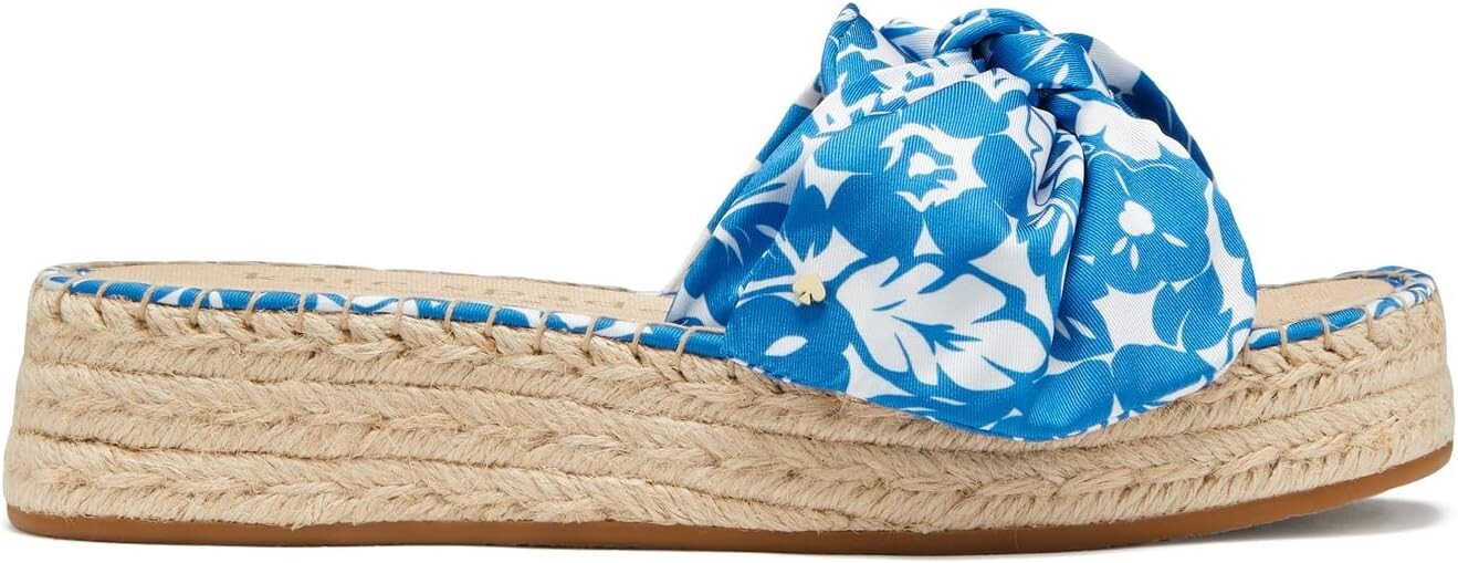 Сандалии Kate Spade New York Lucie Tropical Foliage Espadrille, цвет Riverside Blue — фото 3
