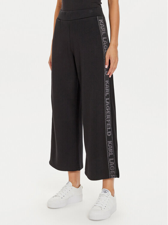 

Трикотажные брюки свободного кроя Karl Lagerfeld, черный