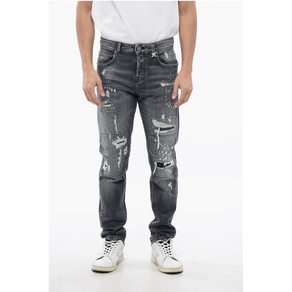 

Джинсы SKY Skinny Fit с эффектом потертости 16 см John Richmond, Gray