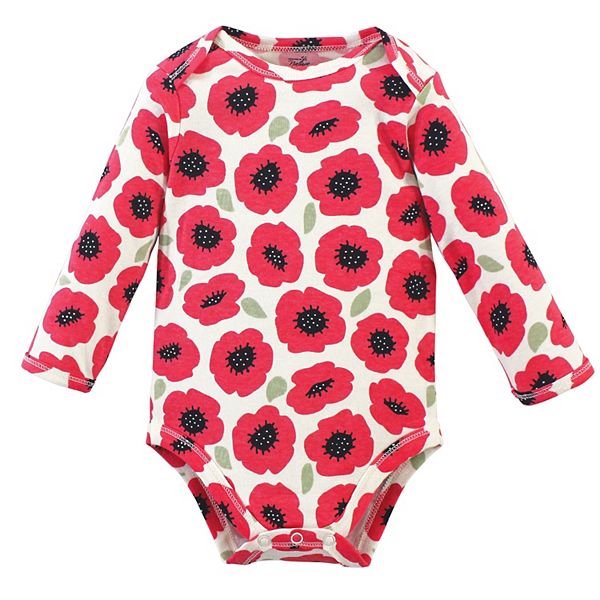 Боди с длинным рукавом для девочки из органического хлопка 5 шт, poppy Touched By Nature — фото 3