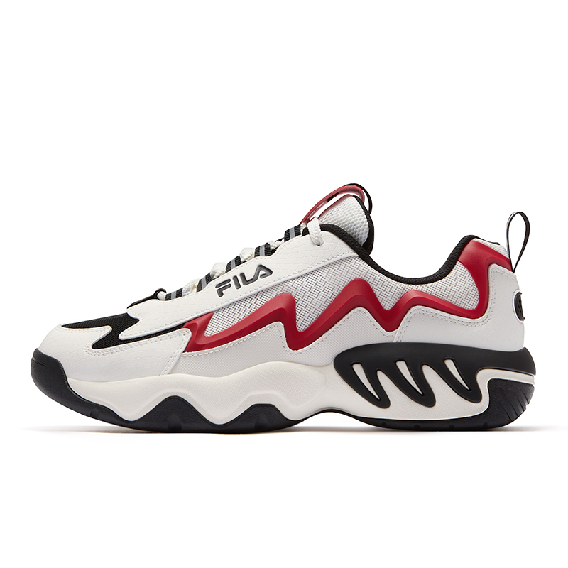 

FILA FUSION Баскетбольные кроссовки SHOCK Electric Glow Shoes мужские, белые, красные