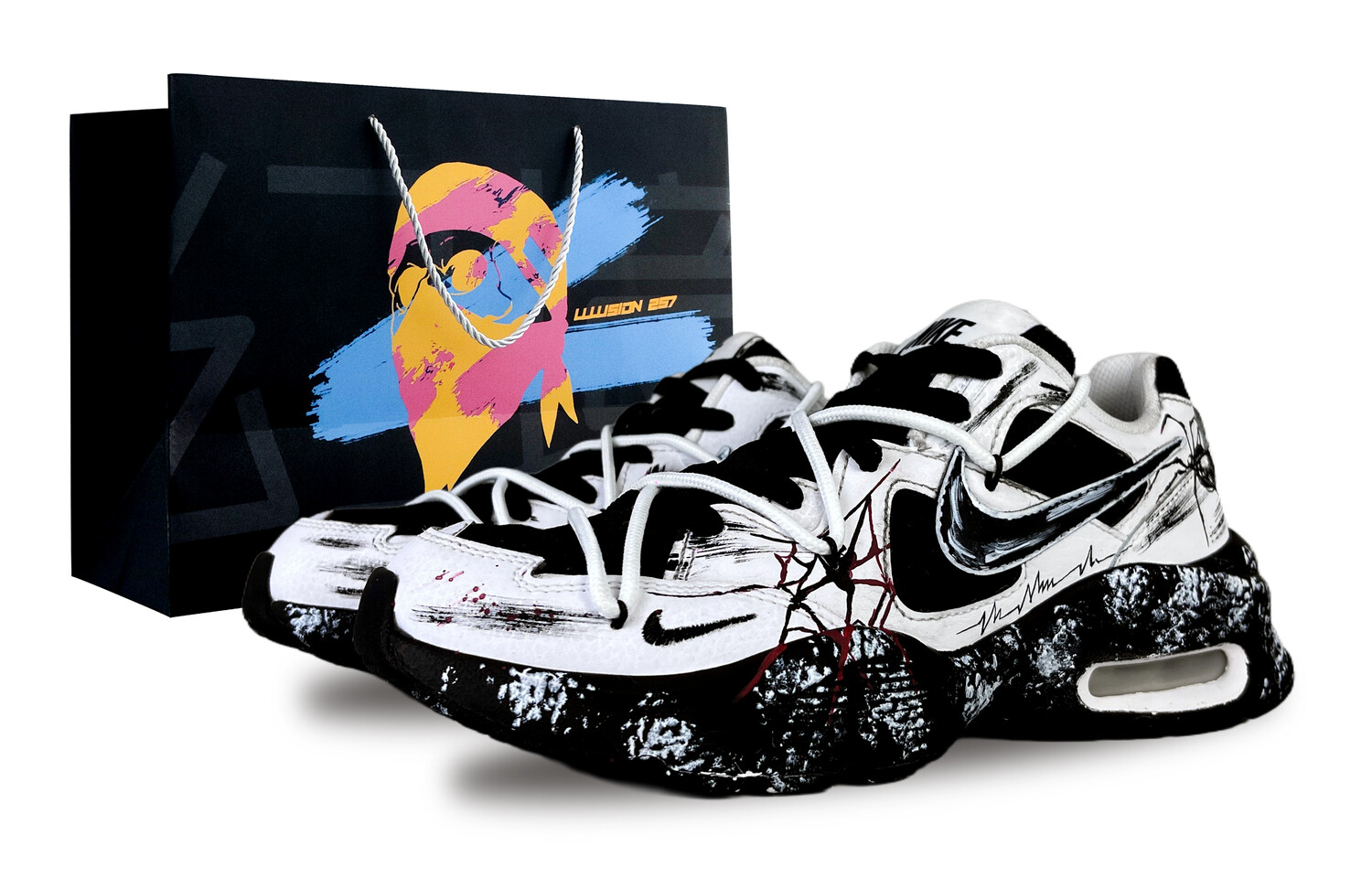 

Кроссовки Air Max Fusion женские с низким верхом, белые Nike