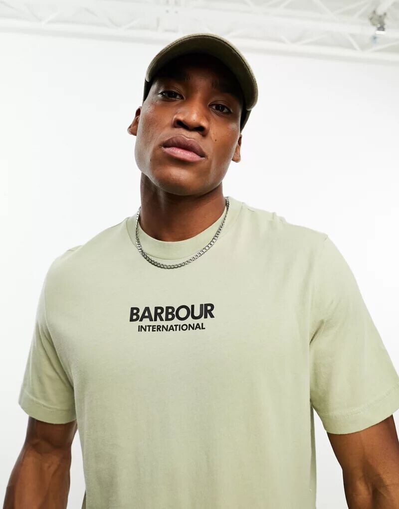 

Бежевая футболка Barbour International Formula