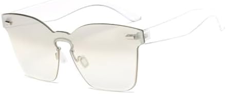 

Солнцезащитные очки 2027 года для женщин, мужские очки, очки для зрения, винтажные очки с плоской верхней частью, ретро-солнцезащитные очки, без оправы MTZJH, 4904 - No 06