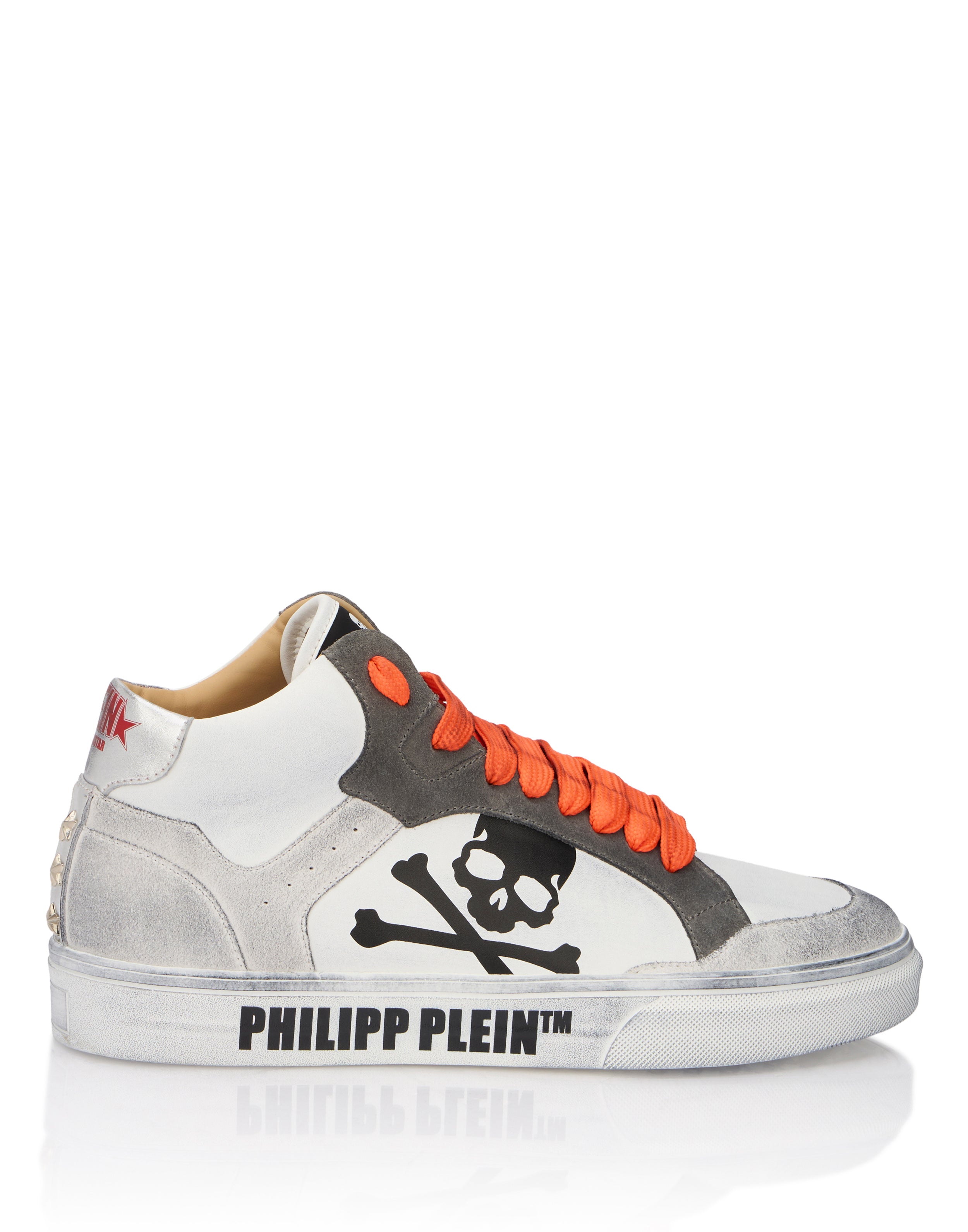 Высокие кроссовки Retrokickz PHILIPP PLEIN, white/orangefluo — фото 2