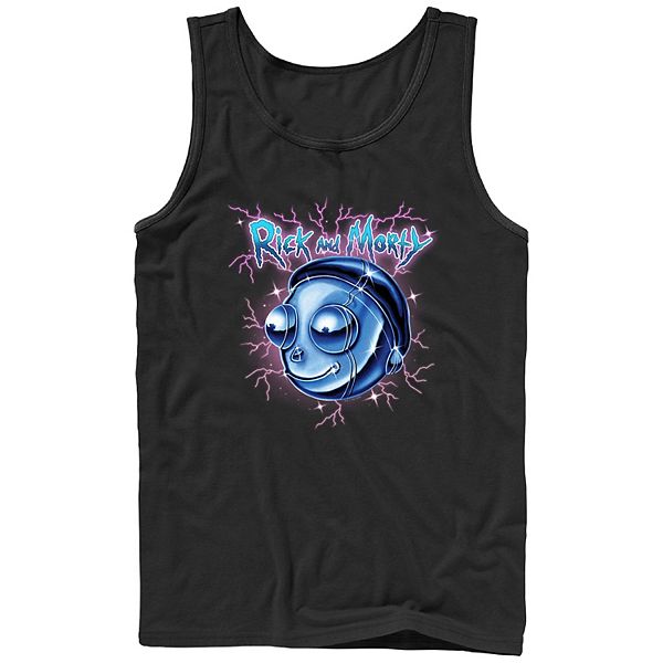 

Мужской топ Rick and Morty с принтом блестящей металлической головы Morty Licensed Character