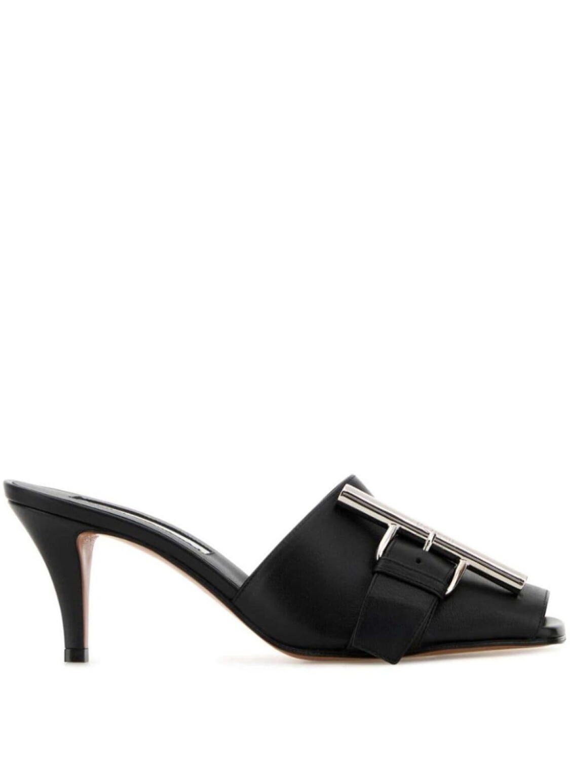 Кожаные мюли Alexander McQueen 70 мм, черный