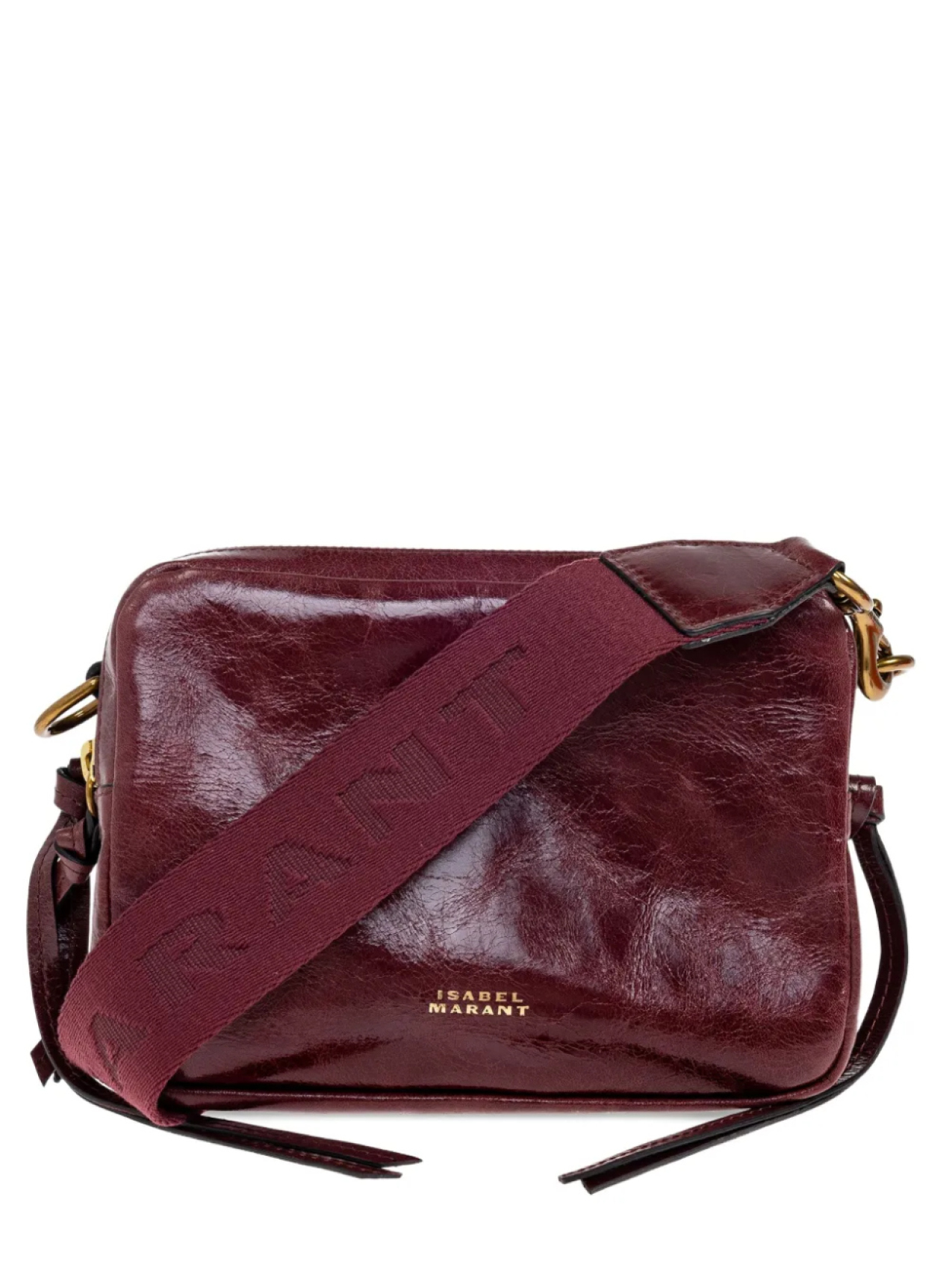 

ISABEL MARANT Wardy Camera кожаная сумка через плечо с логотипом, красный