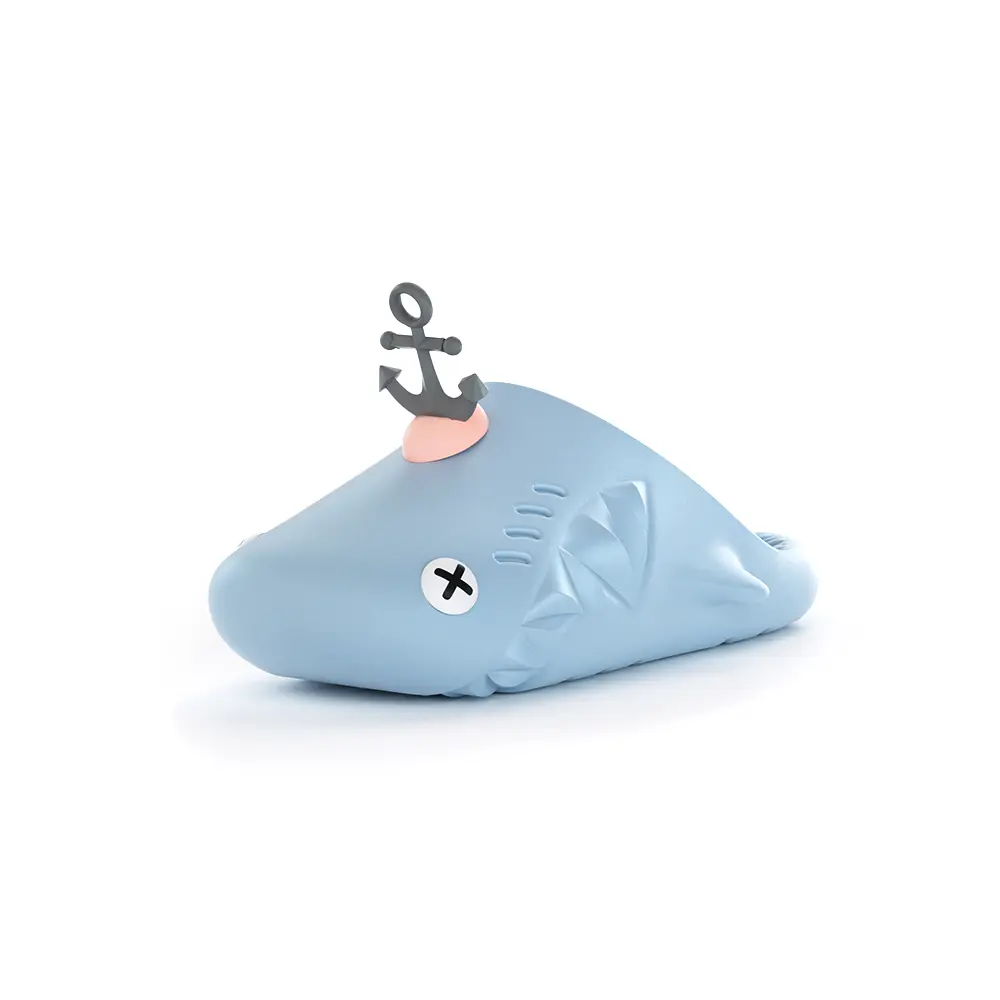 

HelloSlippers Шаркикс мюли якорь, закрытые тапочки унисекс синие, цвет Blue
