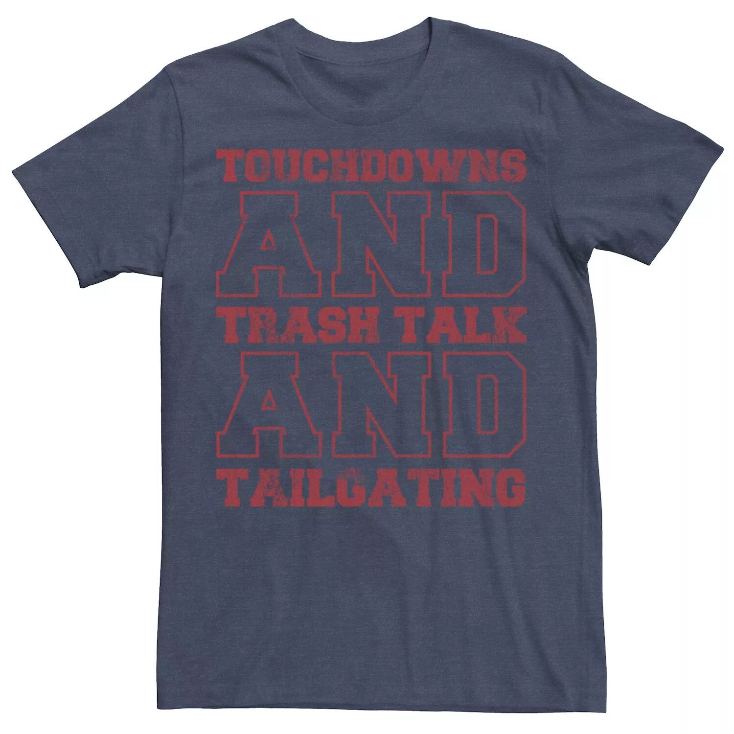 

Мужская футболка для тачдаунов, Trash Talk и Tailgating Licensed Character
