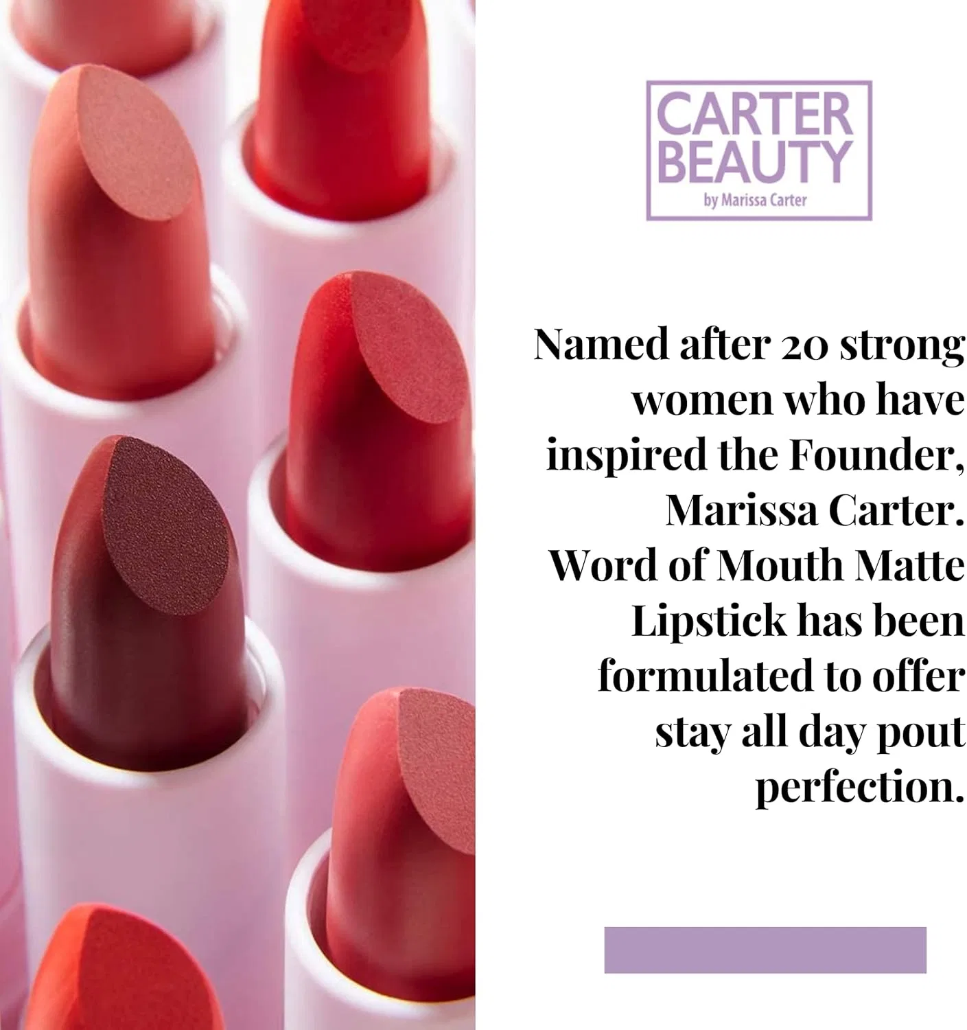 Матовая помада Carter Beauty Bay 4.5 г — фото 3