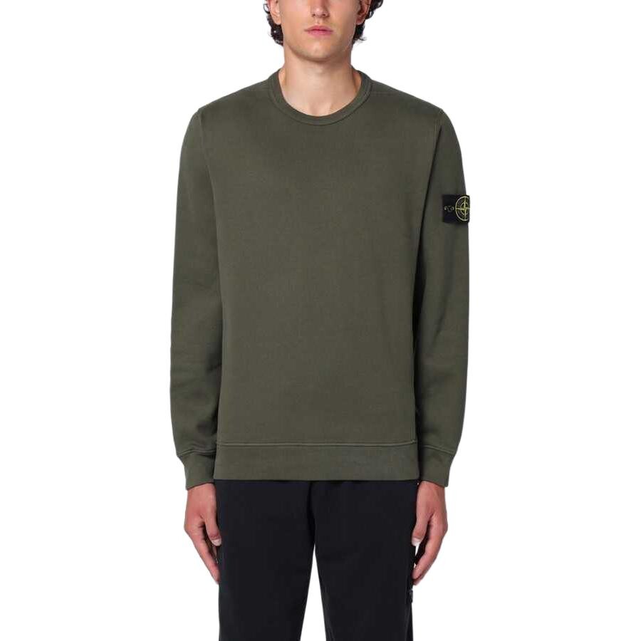 Толстовка мужская зеленая Stone Island, зеленый — фото 3