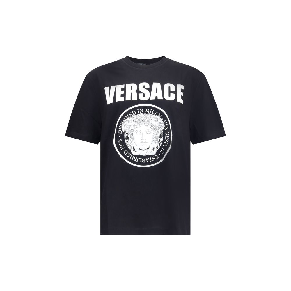 

Футболка с культовой головой Медузы Versace, черный