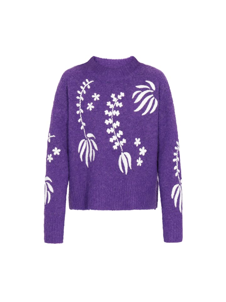 

Женский свитер фиолетового цвета IZIA