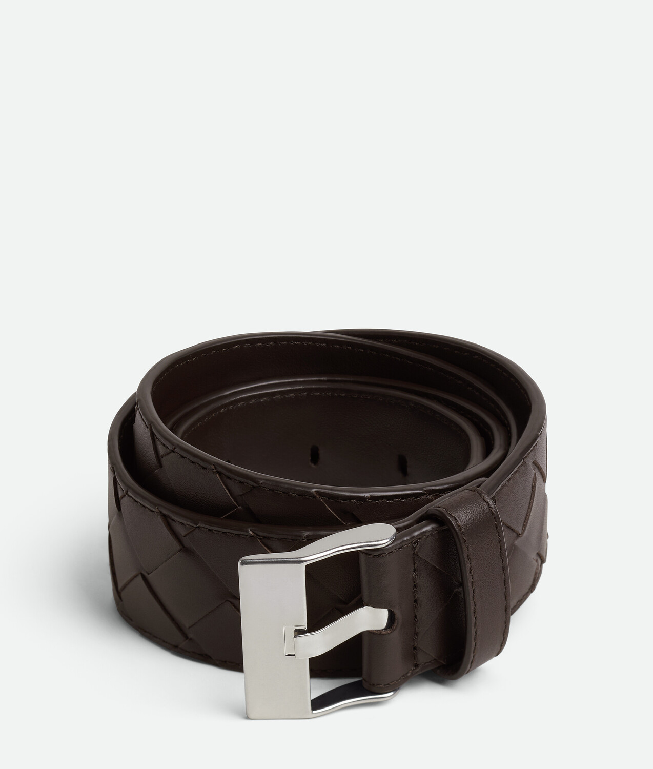 

Ремень с пряжкой для часов Bottega Veneta, карамельный