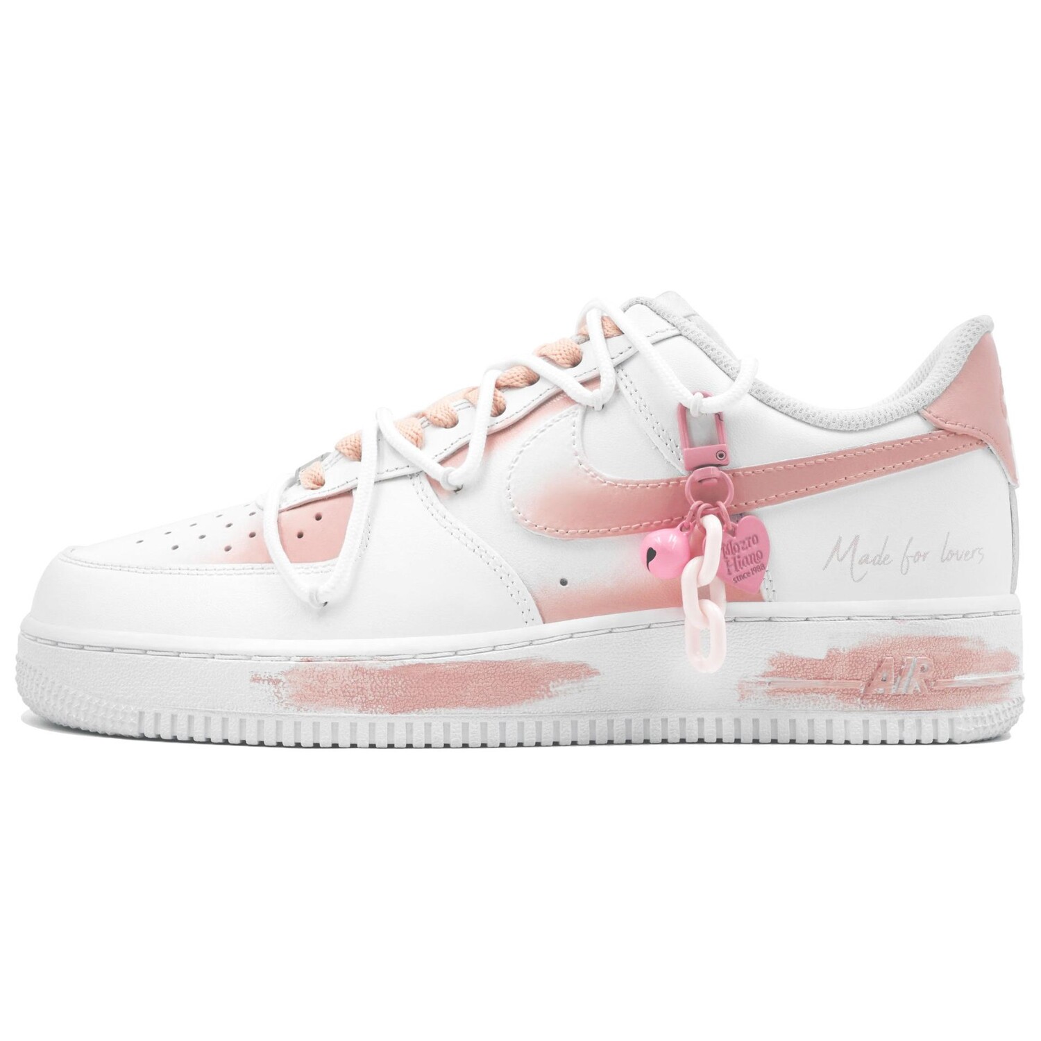 

Кроссовки Nike Air Force 1 Skateboarding Shoes Unisex Low-top Pink, белый