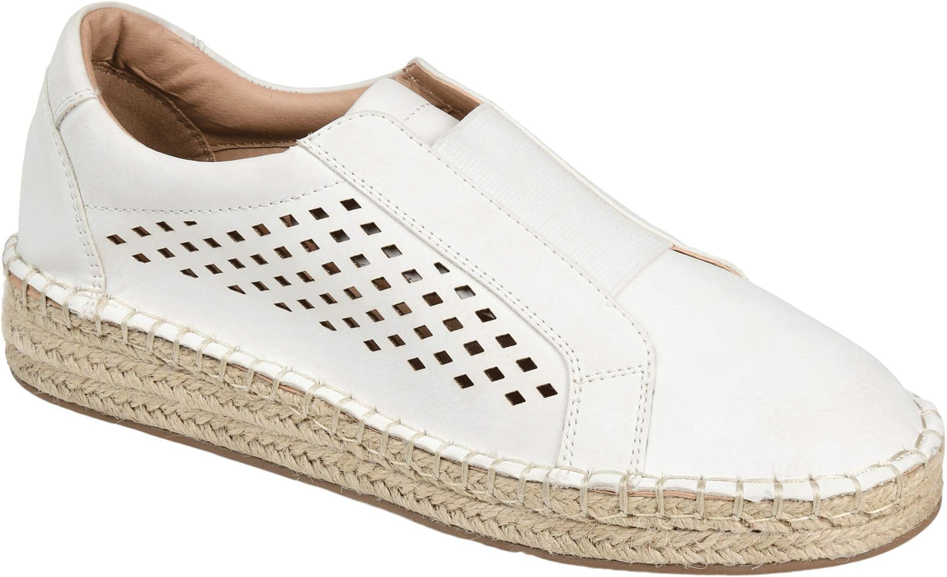 Кроссовки Journee Collection Kandis Espadrille Sneaker, белый