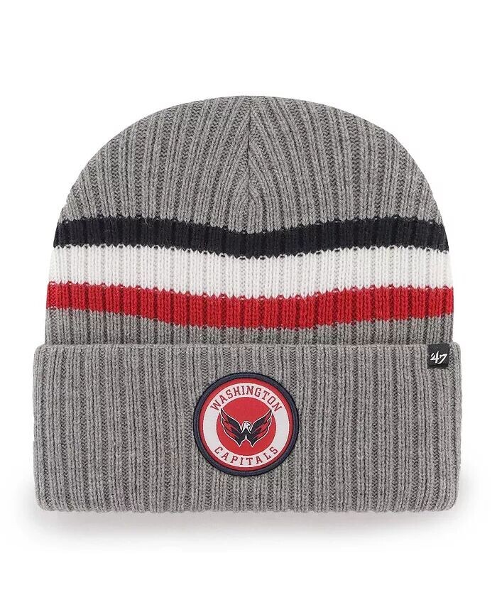 

Мужская темно-серая вязаная шапка Washington Capitals Highline с манжетами '47 Brand