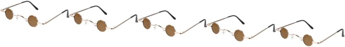 

Винтажные солнцезащитные очки, ретро-солнцезащитные очки, модные солнцезащитные очки, маленькие круглые солнцезащитные очки, аксессуары в стиле хиппи, винтажные очки WRITWAA, Multix5pcs