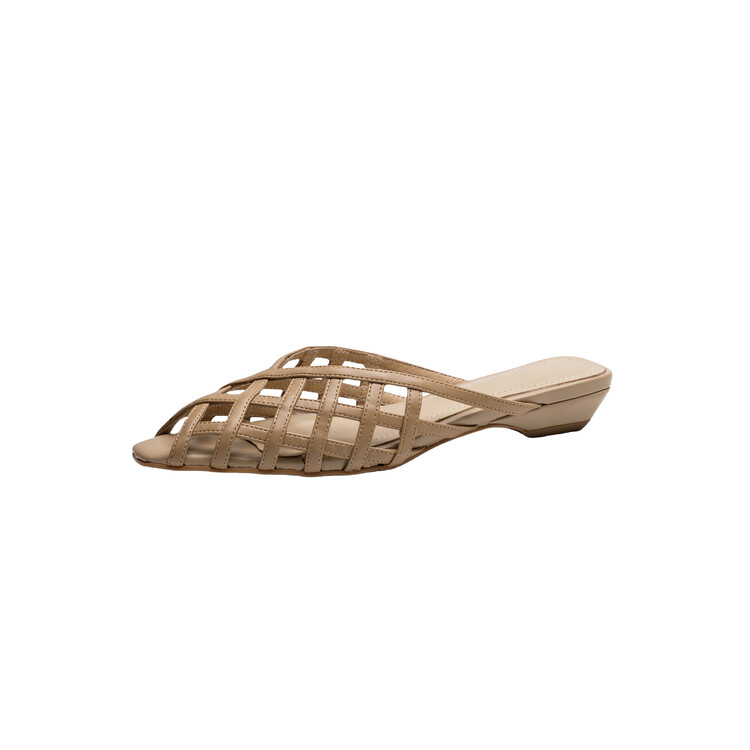 Yeezyy Reezy Женские противоскользящие тапочки с закрытым носком абрикос, цвет Apricot
