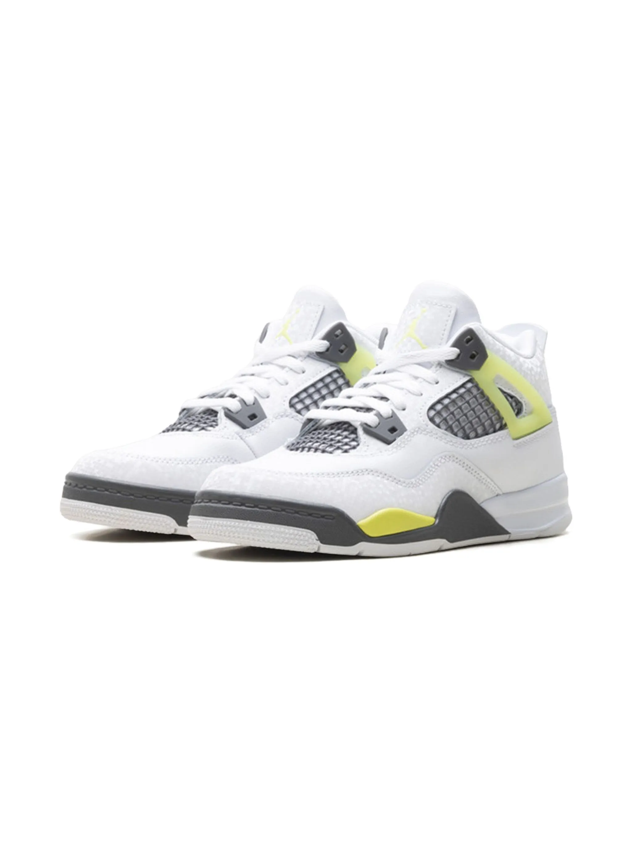 Кожаные кроссовки Air Jordan 4 PS Jordan Kids, белый — фото 2