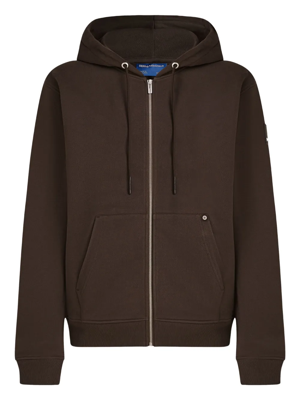 

Худи на молнии Karl Lagerfeld Jeans, коричневый