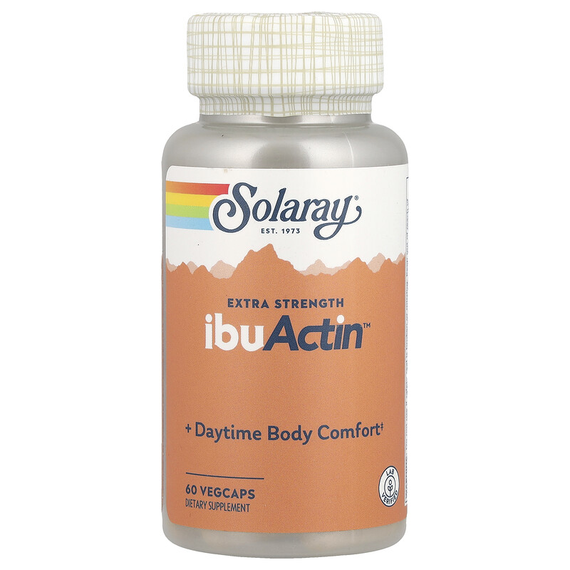 

Solaray, IbuActin , с повышенной эффективностью, 60 капсул на растительной основе