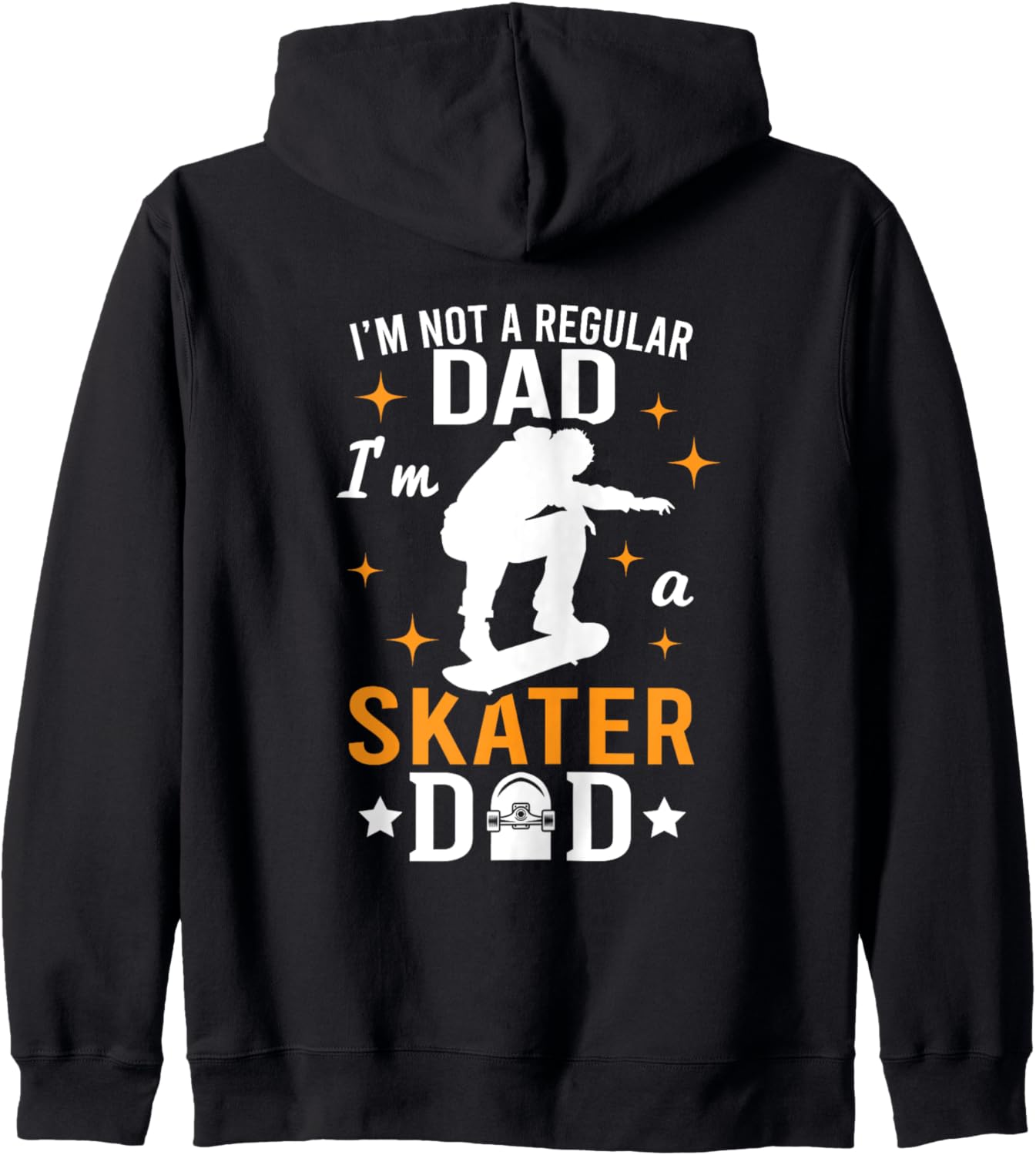 

Толстовка на молнии «Скейтбордист Папа Скейтбордист Папа Скейтбордист День отца» Skater Dad T-Shirt For Dads With Skateboards, черный