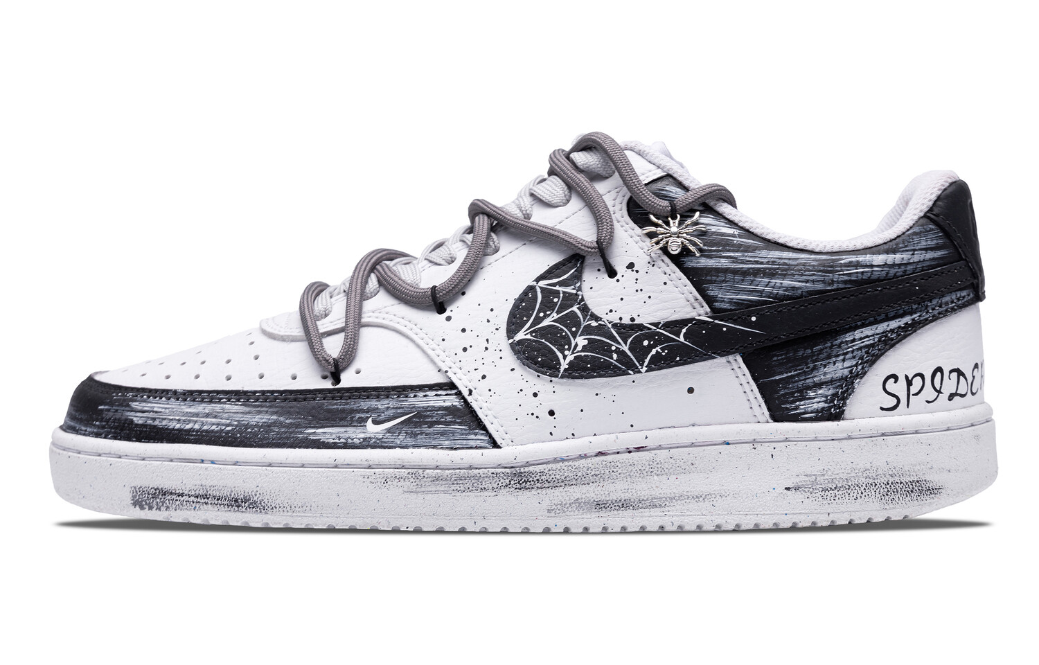 

Кроссовки Nike Court Vision 1 Skateboarding Shoes Men Low-top White/Black, белый/черный