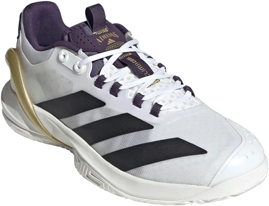 Кроссовки теннисные adidas Adizero Cybersonic 2, White/Black/Aurora Plum — фото 2