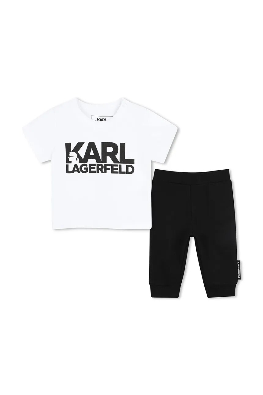 

Детский комплект из хлопка Karl Lagerfeld, белый