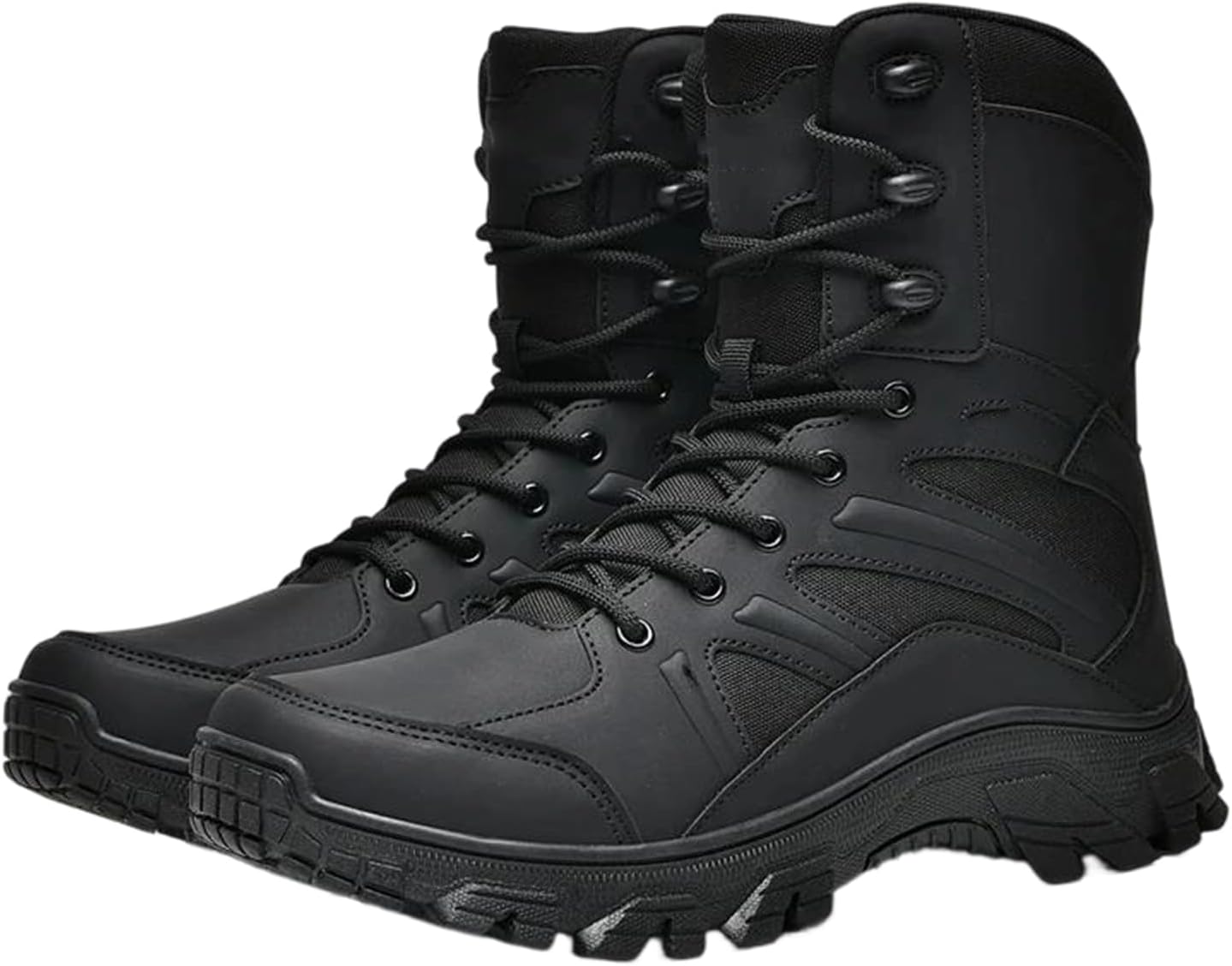 

Мужские водонепроницаемые альпинистские ботинки Alloaone, противоскользящие треккинговые ботинки для походов и использования на улице, черный