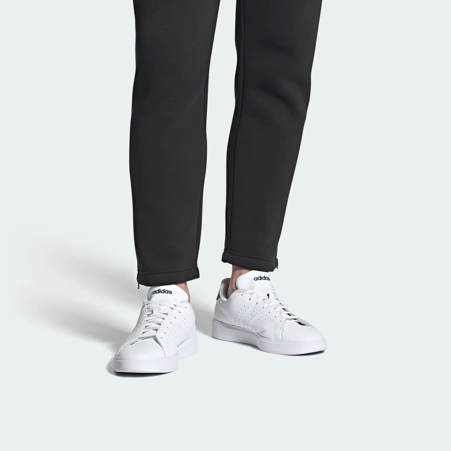 Мужские кроссовки Adidas Advantage 2.0, белый/черный — фото 2