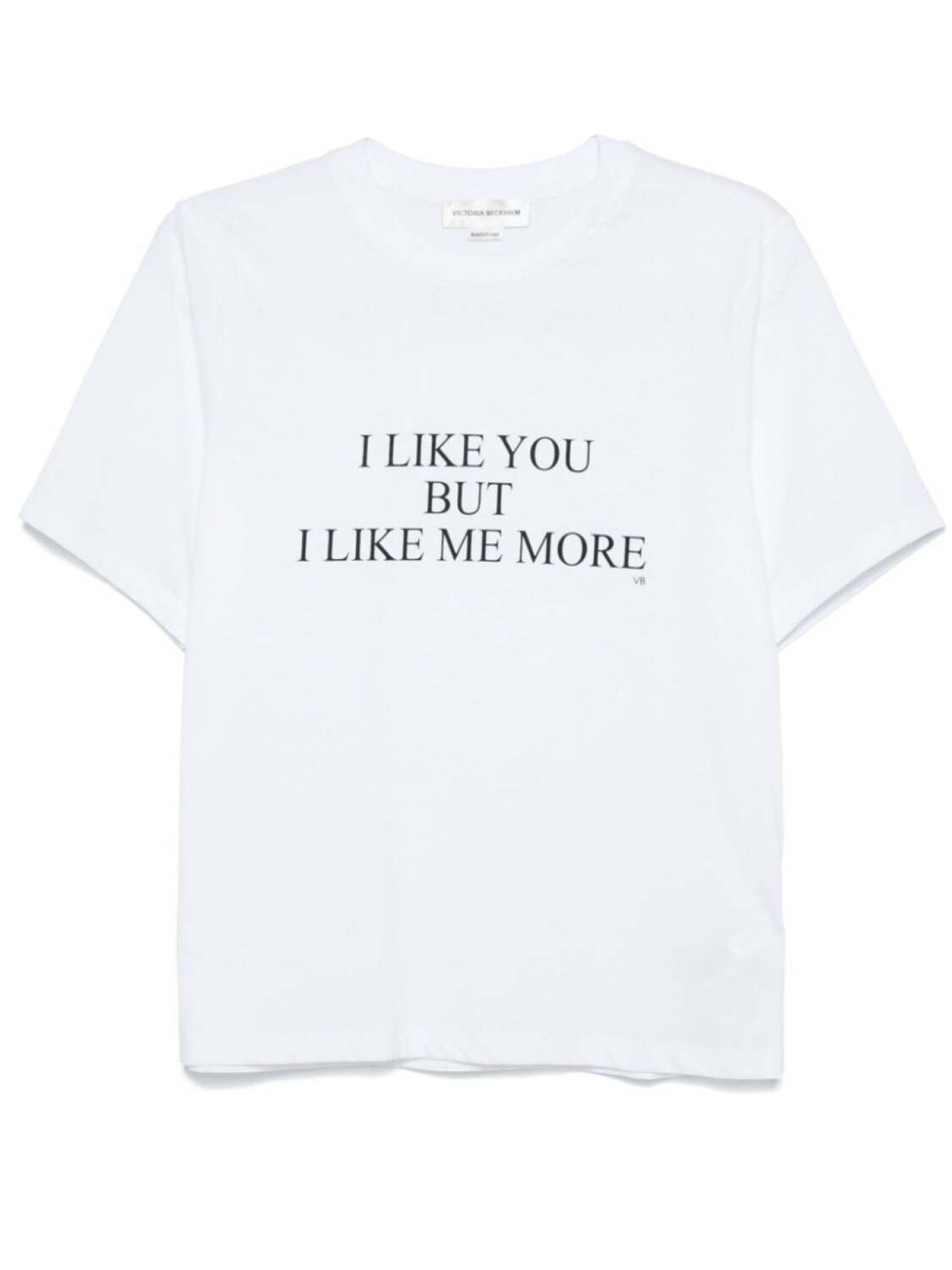 

Victoria Beckham футболка I Like You But I Like Me More, белый