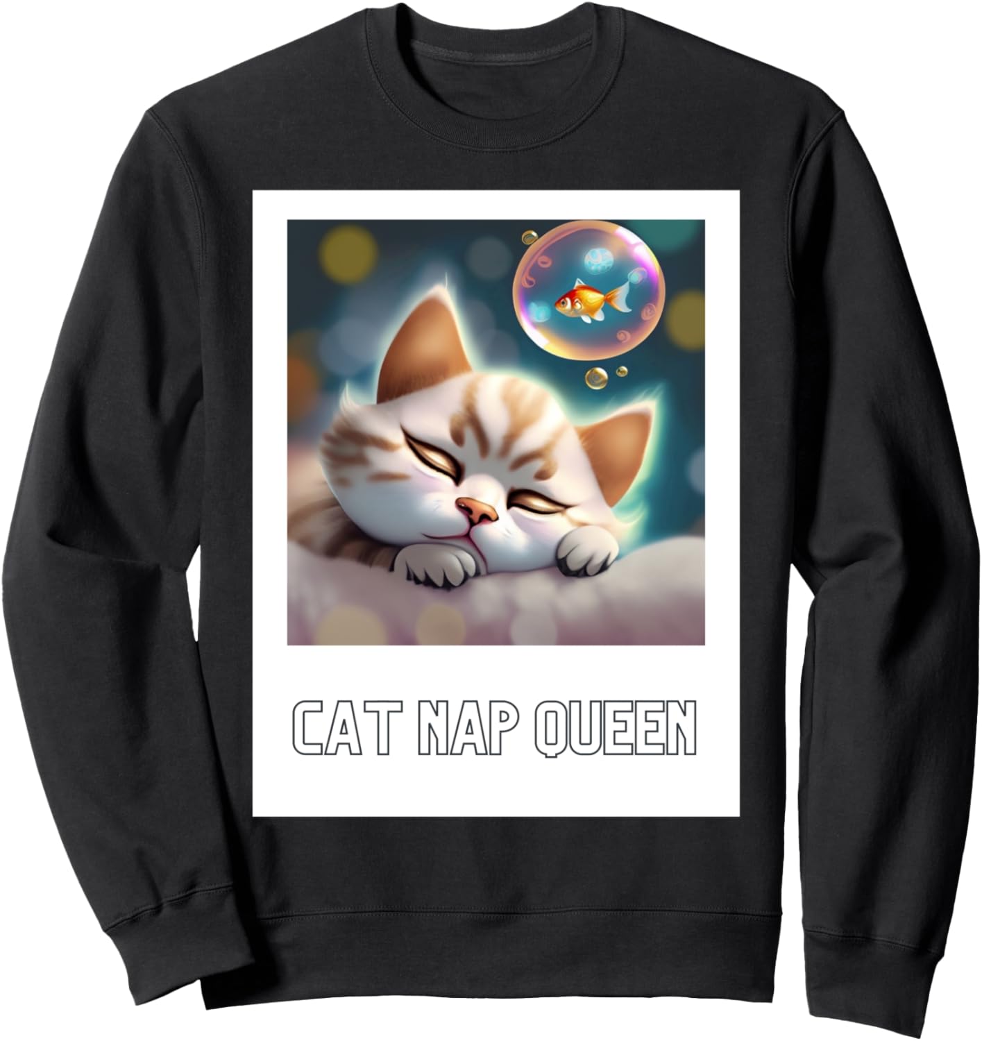 

Толстовка с изображением очаровательного пушистого котенка «Сон золотой рыбки» (Cat Nap Goldfish Dream), черная Cutest Kitten Mama, Черный, Толстовка с изображением очаровательного пушистого котенка «Сон золотой рыбки» (Cat Nap Goldfish Dream), черная Cut