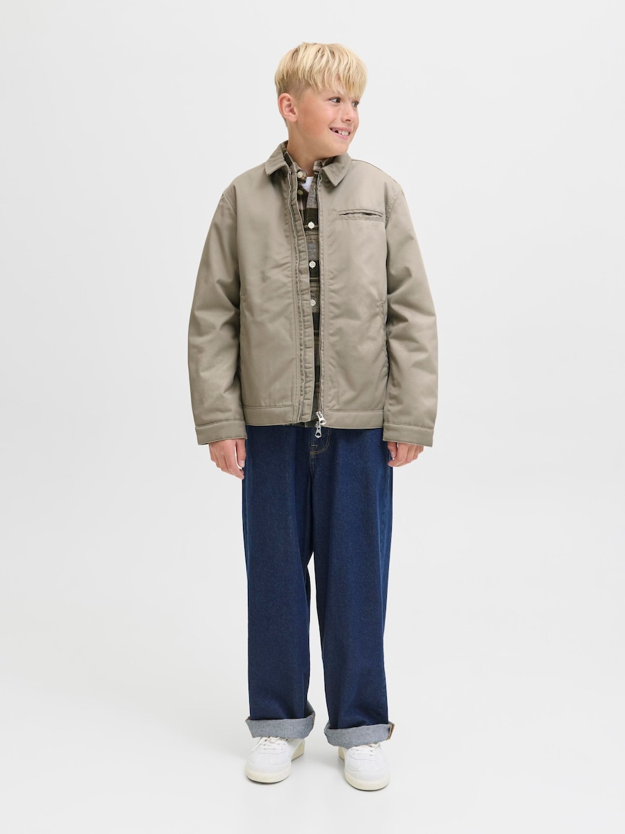 Куртка межсезонная Jack & Jones Junior, серо-коричневый — фото 4
