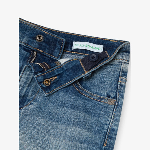 Шорты Benetton Logo-Embroidered, синий — фото 2