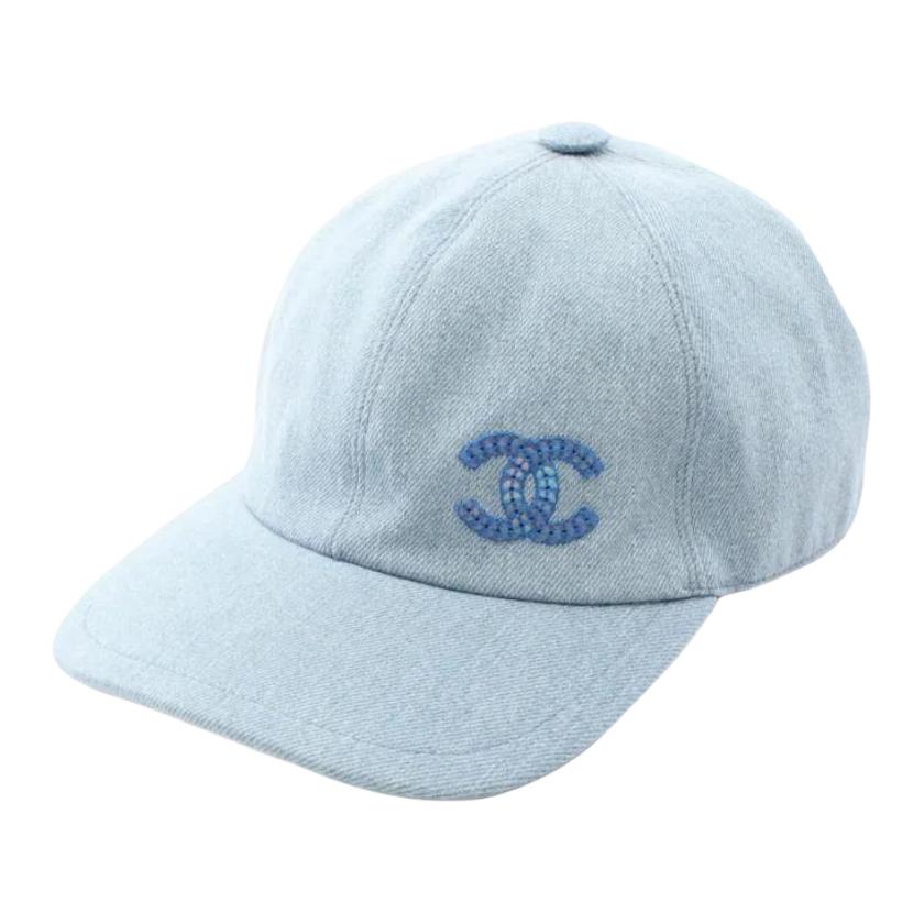 

CHANEL Джинсовая кепка 1986-1988, Light Blue