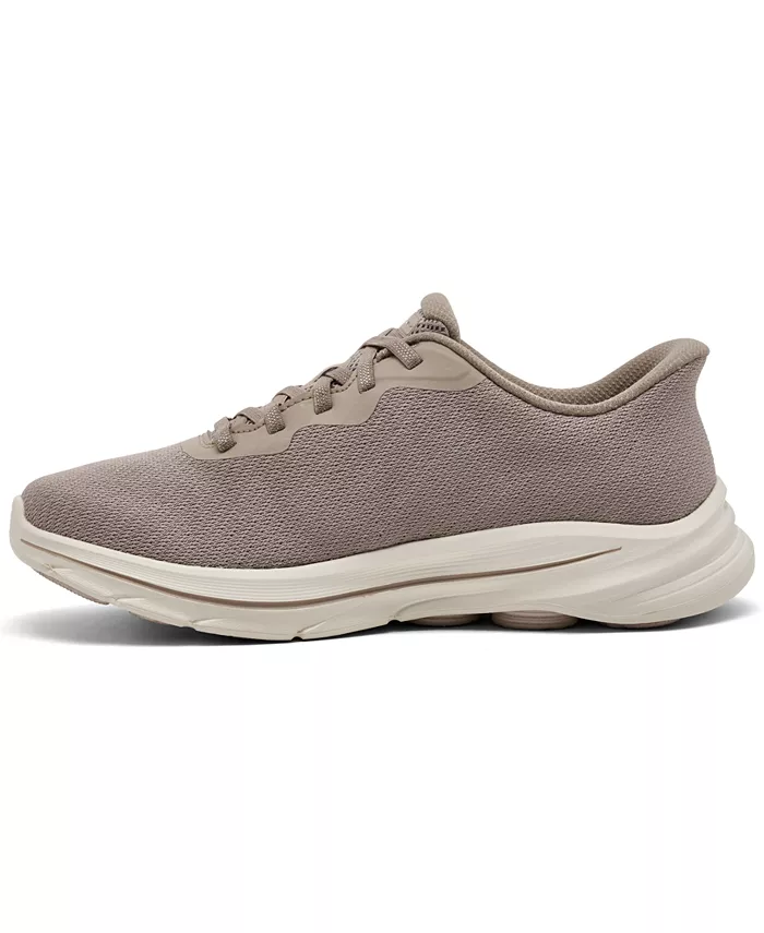 Женские слипоны: Go Walk 8 - Nadia Slip-On Walking Sneakers от Finish Line Skechers, загар/бежевый — фото 2