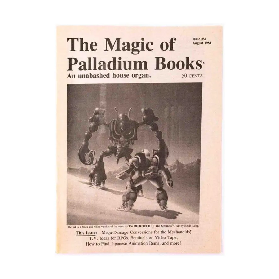 

Журнал #2 "Mega-Damage Conversion s for the Mechanoids, TV Ides for RPGs", Magic of Palladium Books
