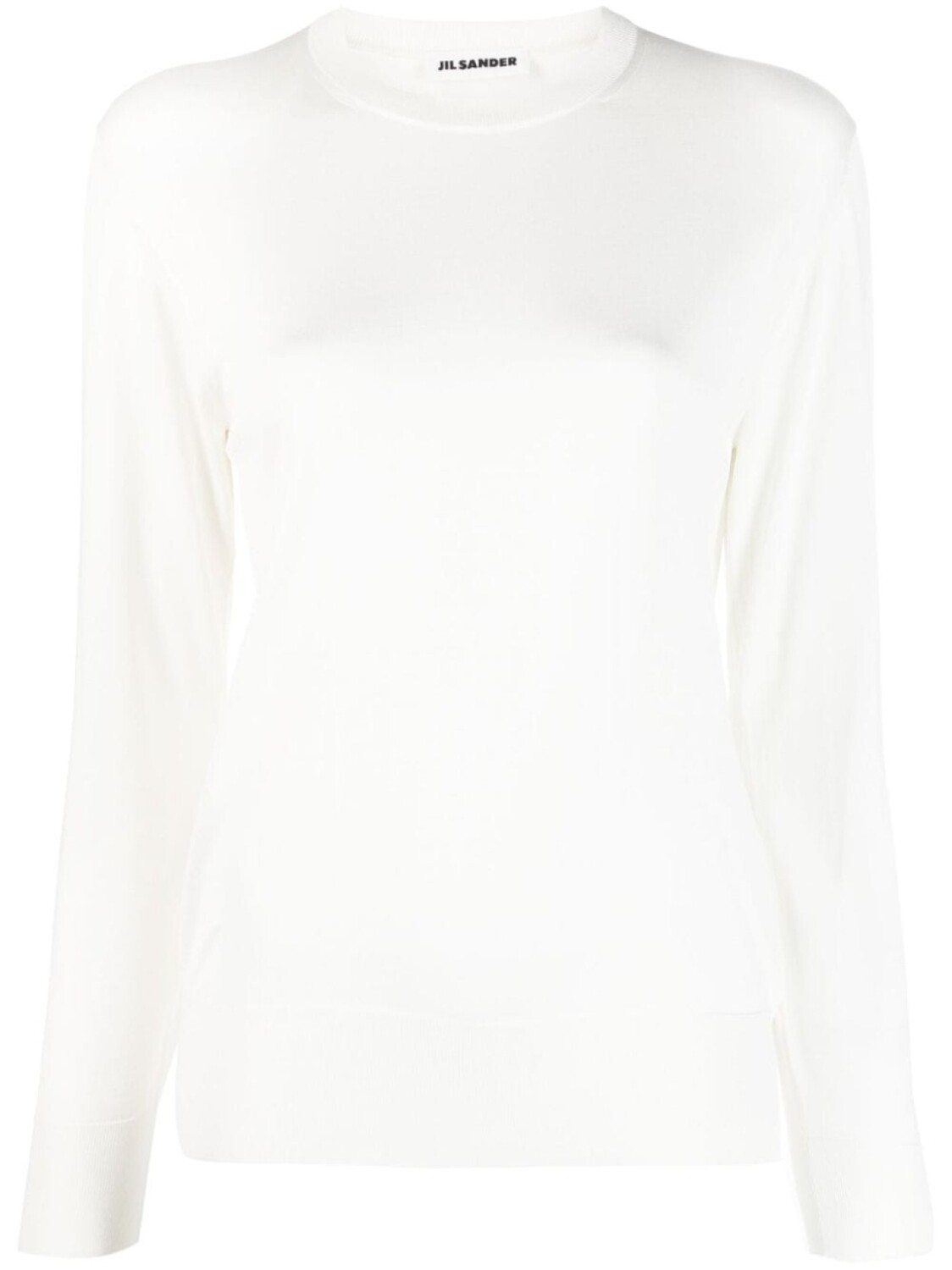 

Джемпер с круглым вырезом Jil Sander, белый