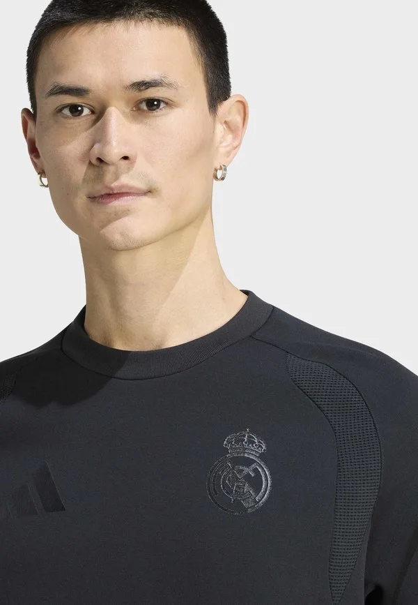 Толстовка real madrid tiro travel crew Adidas Performance, Black — фото 4
