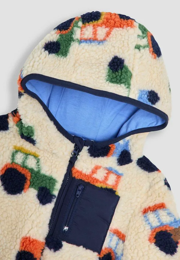 Куртка из флиса с капюшоном стандартного кроя Jojo Maman Bébé, Light Natural — фото 3