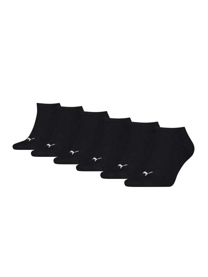 

Носки PUMA UNISEX SNEAKER PLAIN 6P черного цвета